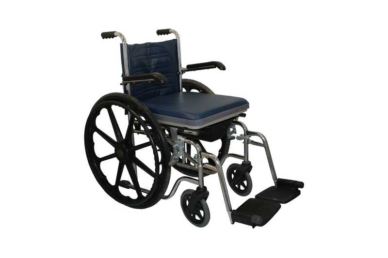 Bathroom wheelchair with polyethylene mattress model TW4002